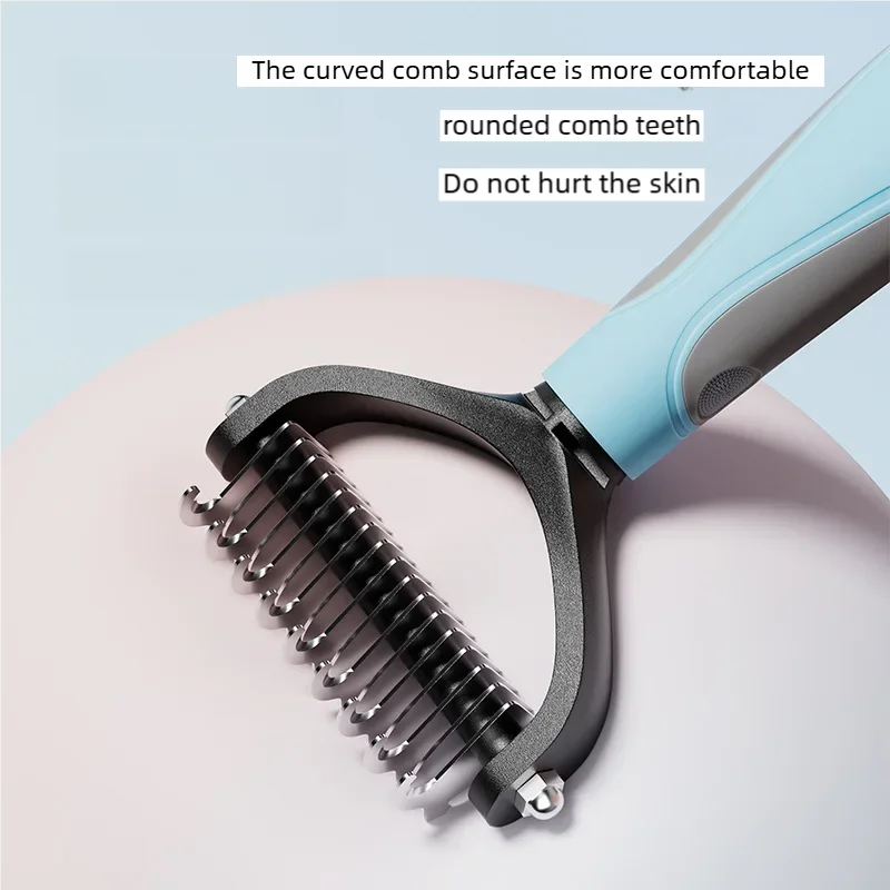 Pawlio™ Double-Sided Pet Deshedding Brush & Dematting Comb | Professional Grooming Tool - Pawlio 🐾
